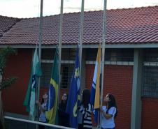 Acompanhamento do início do ano letivo pelo chefe do NRE Maringá - Luciano Pereira dos Santos - nos estabelecimentos de ensino.